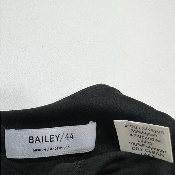 Bailey44 Sheath Midi Dress Sleeveless Cut Outs Zipper Lined Black Size Medium - Picture 11 of 11